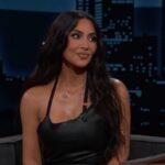 Kim Kardashian doesn’t talk Taylor diss track on ‘Kimmel’, talks about once being Madonna’s dog walker