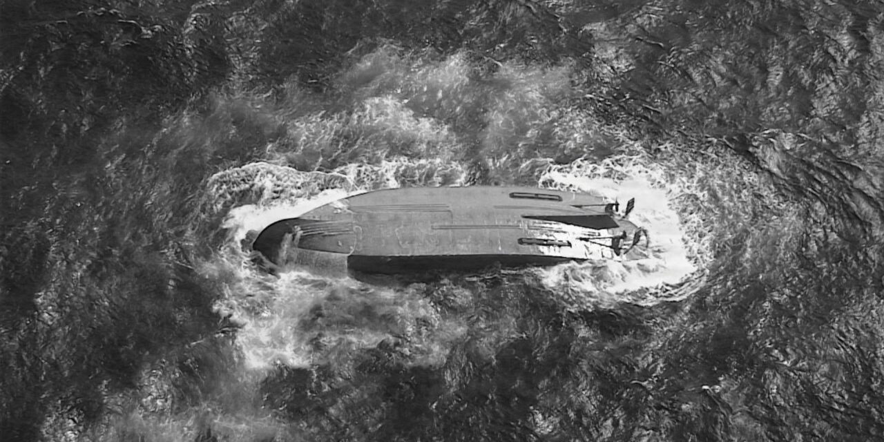 6 crew missing after overturned ship that disappeared after typhoon is found