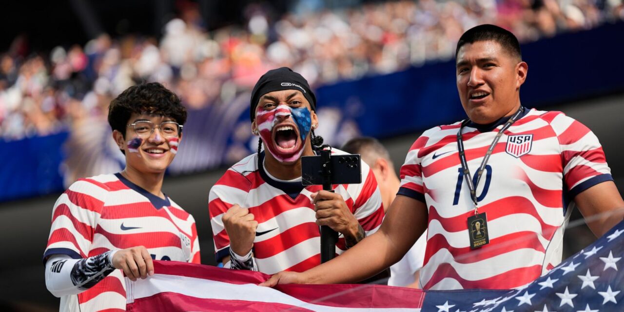 Roaring crowds in stars and stripes show up for the US team, and soccer’s moment in their country