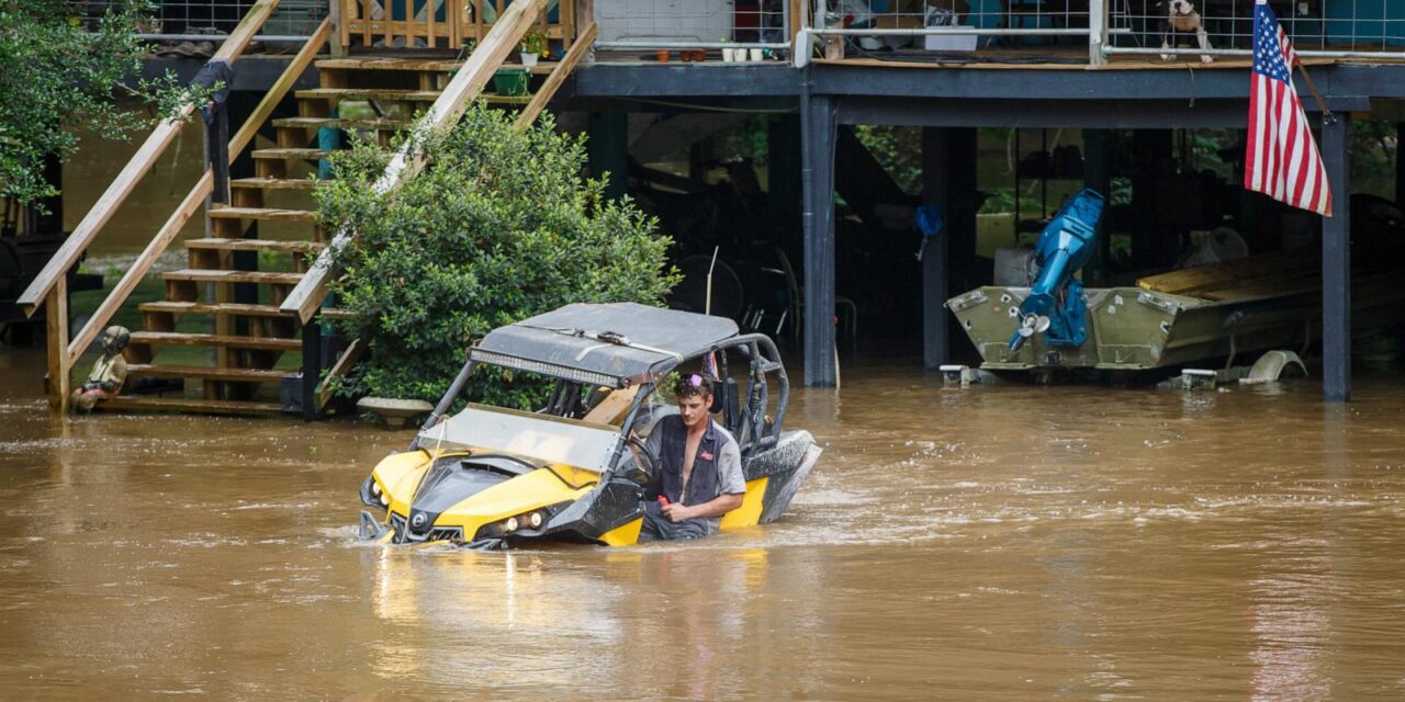 Tropical storm remnants pound Gulf states with heavy rain after tornadoes hit the Midwest