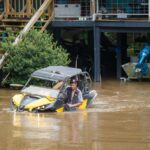 Tropical storm remnants pound Gulf states with heavy rain after tornadoes hit the Midwest