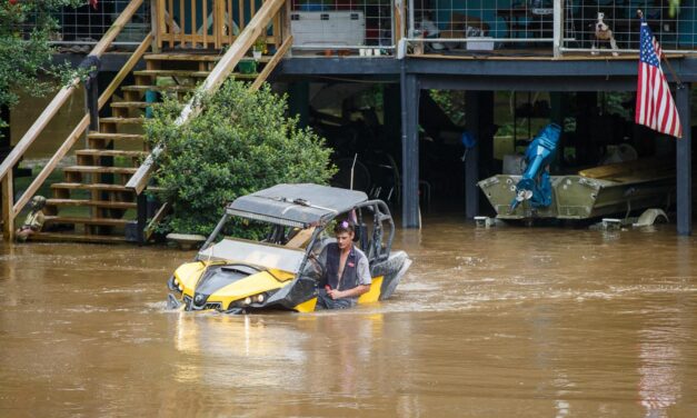 Tropical storm remnants pound Gulf states with heavy rain after tornadoes hit the Midwest