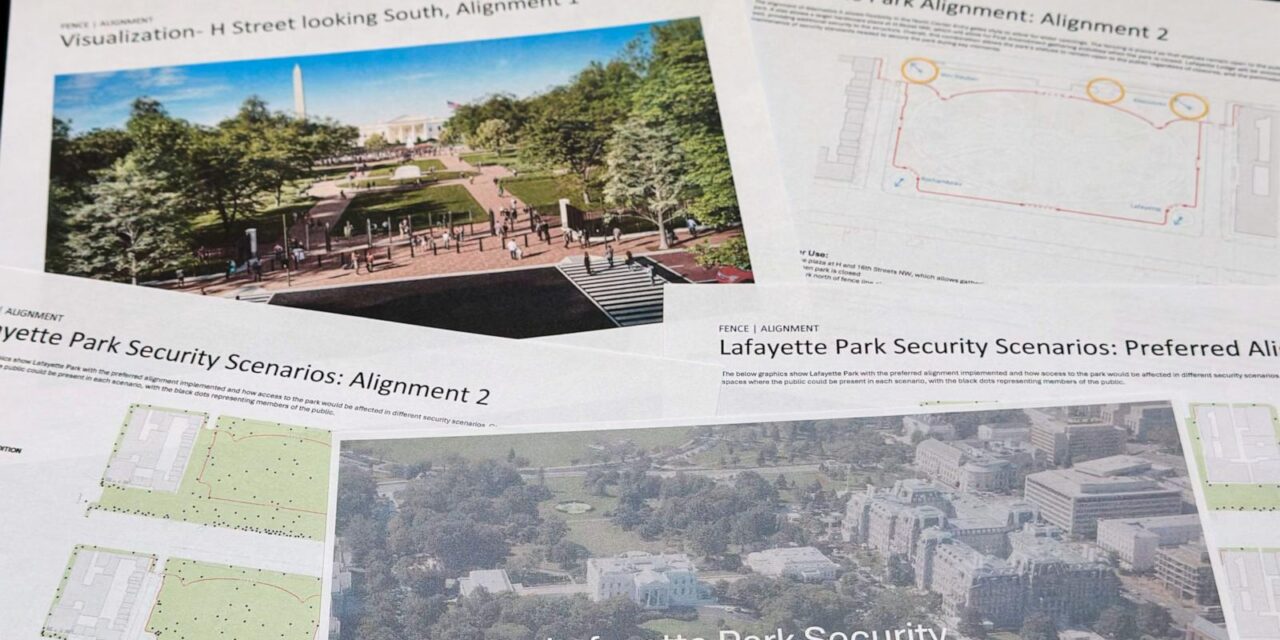 Federal panel reviews fencing plan, screening center to improve White House security