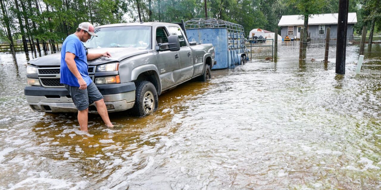 Edouard, now a tropical depression, drenches Texas with flash flooding and downed trees