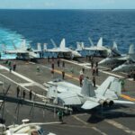 2 US Navy aviators eject while landing plane on carrier off Virginia, 4 sailors injured