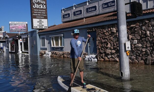 King tides inundate streets and flood homes and businesses along both US coasts